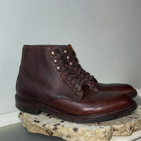 Allen Edmonds Higgins Mill Weatherproof Mens Boot Burgundy Chromexcel Leather 9 - Picture 4 of 16